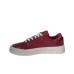 GCDS SNEAKER UNISEX BORDEAUX MONOGRAM ALL OVER TONO SU TONO IN VERNICE