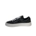 GCDS SNEAKER UNISEX BLACK MONOGRAM ALL OVER TONO SU TONO IN VERNICE	