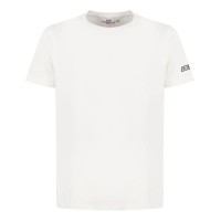 GCDS ESSENTIALS T-SHIRT UNISEX IN COTONE WHITE