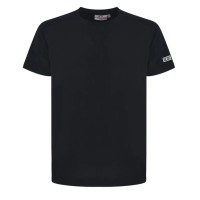 GCDS ESSENTIALS T-SHIRT UNISEX IN COTONE BLACK 