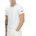 GCDS ESSENTIALS T-SHIRT A MANICA CORTA IN COTONE WHITE UNISEX CON LOGO LETTERING SULLA MANICA 