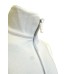 GCDS ESSENTIALSFELPA MEZZA ZIP UNISEX IN COTONE WHITE