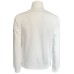 GCDS ESSENTIALSFELPA MEZZA ZIP UNISEX IN COTONE WHITE