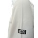 GCDS ESSENTIALSFELPA MEZZA ZIP UNISEX IN COTONE WHITE