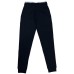 GCDS ESSENTIALS PANTALONE JOGGERS IN COTONE BLACK CON ELASTICO IN VITA WHITE E LOGO LETTERING BLACK 