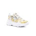Versace Jeans Couture Sneakers Bianche in pelle da Donna con stampa Baroque all over