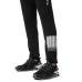 PLEIN SPORT PANTALONE JOGGING IN MISTO COTONE BLACK CON LOGO LETTERING WHITE E BARCODE