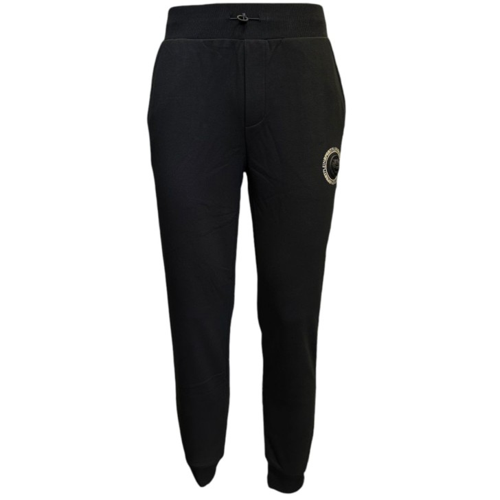 PLEIN SPORT PANTALONE JOGGER IN COTONE BLACK TIGER 