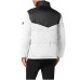 PLEIN SPORT JACKET BOMBER OVERSIZE PUFFERED BICOLOR BLACK WHITE IN NYLON 