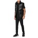 PLEIN SPORT GILET OVERSIZE IN NYOLN PUFFERED BLACK