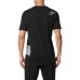 PLEIN SPORT T-SHIRT A MANICA CORTA IN COTONE BLACK A GIROCOLLO CON LOGO LETTERING E BARCODE