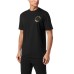 PLEIN SPORT T-SHIRT BLACK  TIGER A MANICA CORTA IN JERSEY DI MISTO COTONE 