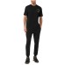 PLEIN SPORT T-SHIRT BLACK  TIGER A MANICA CORTA IN JERSEY DI MISTO COTONE 