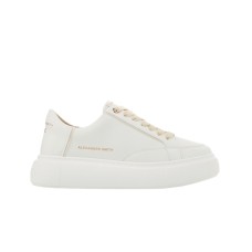 ALEXANDER SMITH ECO-GREENWICH SNEAKER IN LEATHER WHITE E BEIGE DA DONNA