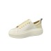 ALEXANDER SMITH ECO WEMBLEY HIGH WOMAN SNEAKER IN LEATHER WHITE CREAM