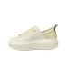 ALEXANDER SMITH ECO WEMBLEY HIGH WOMAN SNEAKER IN LEATHER WHITE CREAM