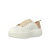 ALEXANDER SMITH ECO WEMBLEY HIGH WOMAN SNEAKER IN LEATHER WHITE NUDE