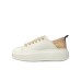 ALEXANDER SMITH ECO WEMBLEY HIGH WOMAN SNEAKER IN LEATHER WHITE NUDE