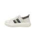 ALEXANDER SMITH ECO WEMBLEY MAN SNEAKER IN LEATHER WHITE SMOKE GREY 