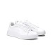 ALBERTO GUARDIANI SNEAKER IN LEATHER TOTAL WHITE DA UOMO 