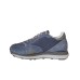 ALBERTO GUARDIANI SNEAKER IN SUEDE E TELA BLUE  DA UOMO