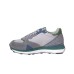 ALBERTO GUARDIANI SNEAKER IN SUEDE E NYLON GREY GREEN E BLUE DA UOMO 