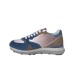 ALBERTO GUARDIANI SNEAKER IN SUEDE E NYLON GREY GREEN E BLUE DA UOMO 