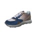 ALBERTO GUARDIANI SNEAKER IN SUEDE E NYLON GREY GREEN E BLUE DA UOMO 