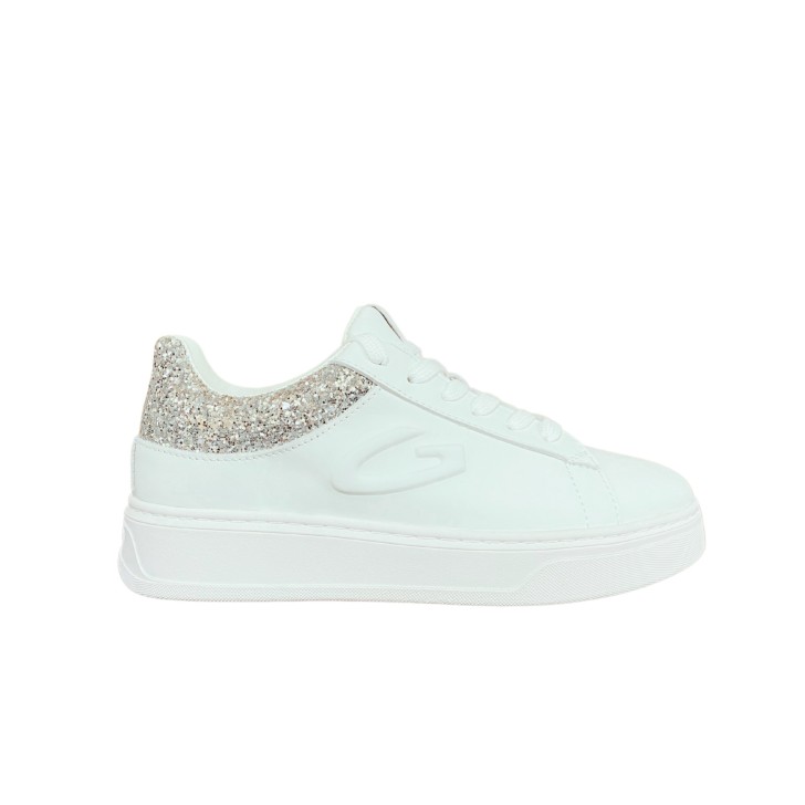 ALBERTO GUARDIANI SNEAKER IN LEATHER TOTAL WHITE DA DONNA