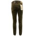 JECKERSON JEANS VERDE JOHN 5 TASCHE SLIM DA UOMO CON TOPPE IN ALCANTARA BEIGE  