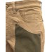 JECKERSON JEANS BEIGE JOHN 5 TASCHE SLIM DA UOMO CON TOPPE IN ALCANTARA VERDI 