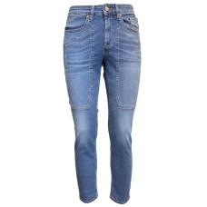 ﻿JECKERSON JEANS JAMES 5 TASCHE SKINNY DA UOMO CON TOPPE 