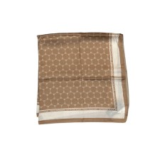 GATTINONI ROMA ADA FOULARD BEIGE CON STAMPA ALL OVER DA DONNA 