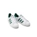 Adidas Originals Sneakers SUPERSTAR bianca e verde Unisex 