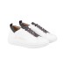 ALEXANDER SMITH WEMBLEY MAN SNEAKER IN LEATHER WHITE DARK GREY 