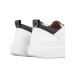 ALEXANDER SMITH WEMBLEY MAN SNEAKER IN LEATHER WHITE DARK GREY 