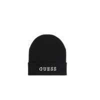 GUESS CAPPELLO BLACK CON LOGO LETTERING RICAMATO 