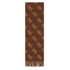 GUESS SCIARPA BROWN 4 G LOGO ALL OVER