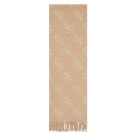 GUESS SCIARPA BEIGE 4 G LOGO ALL OVER 