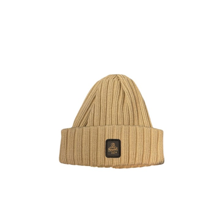 REFRIGIWEAR CAPPELLO BEIGE DA UOMO CON LOGO NELLA PARTE ANTERIORE 