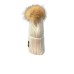 REFRIGIWEAR CAPPELLO BIANCO DA DONNA CON PON PON