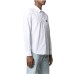 VERSACE JEANS COUTURE CAMICIA REGULAR FIT BASIC SOFTER WHITE IN COTONE A MANICA LUNGA DA UOMO