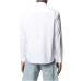 VERSACE JEANS COUTURE CAMICIA REGULAR FIT BASIC SOFTER WHITE IN COTONE A MANICA LUNGA DA UOMO