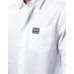 VERSACE JEANS COUTURE CAMICIA REGULAR FIT BASIC SOFTER WHITE IN COTONE A MANICA LUNGA DA UOMO