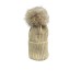 REFRIGIWEAR CAPPELLO BEIGE DA DONNA CON PON PON