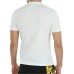 VERSACE JEANS COUTURE T-SHIRT SKINNY IN JERSEY DI COTONE A MANICA CORTA WHITE CON TARGHETTA IN TESSUTO BLACK E LOGO LETTERING WHITE