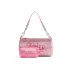 Juicy Couture borsa a spalla rosa con strass e logo nella parte anteriore