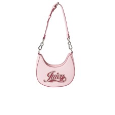 Juicy Couture Borsa a spalla rosa con logo nella parte anteriore 