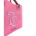 Juicy Couture Borsa a mano rosa con logo nella parte anteriore