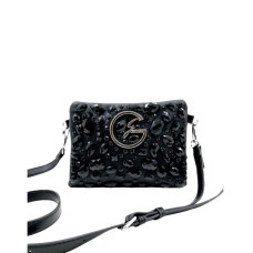 Gattinoni Roma Party Stones Clutch PU Black